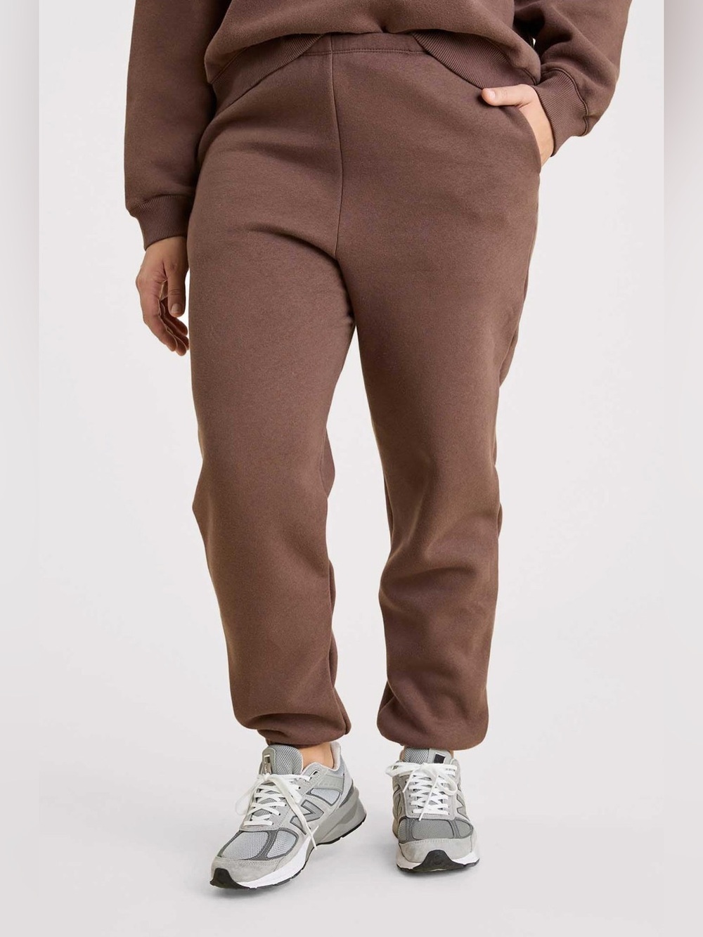 Nuuds Women’s Classic Sweatpants Size Medium Coffee Brown Loungewear Joggers EUC